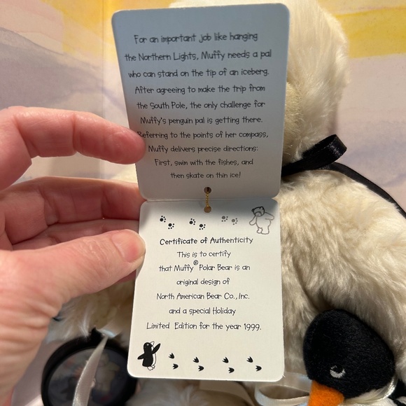1998 Holiday Limited Edition Muffy Vanderbear - Muffy Polar Bear - Picture 4 of 11